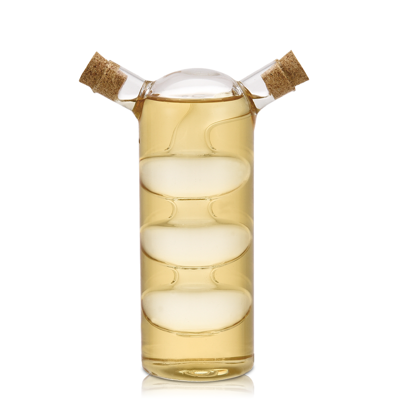 Vague 2 in 1 Oil and Vinegar Glass Bottle - Al Makaan Store