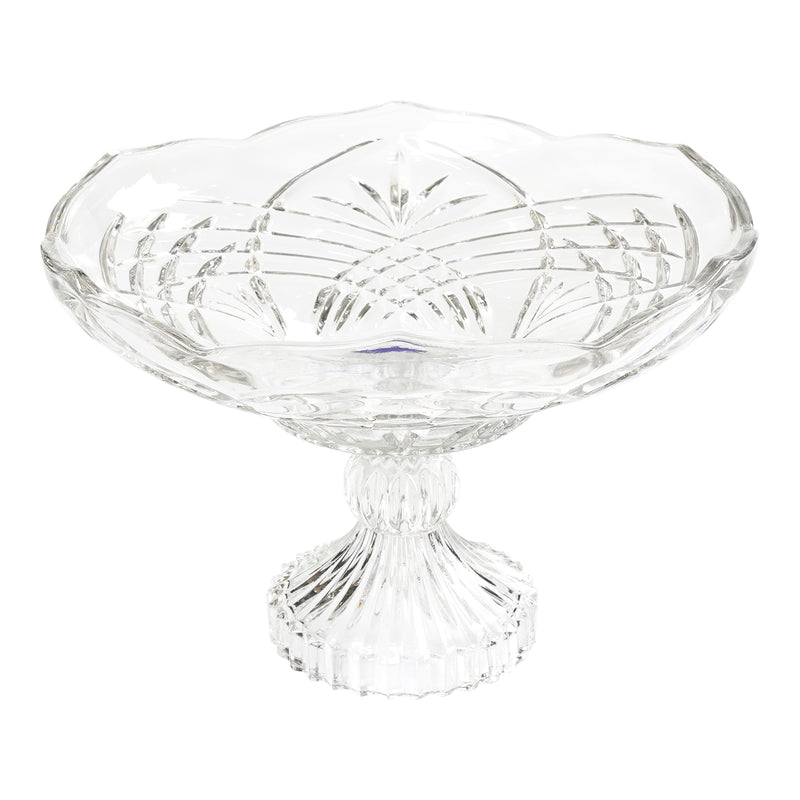 City Glass Lavender Fruit Glass Bowl 29.5 cm - Al Makaan Store