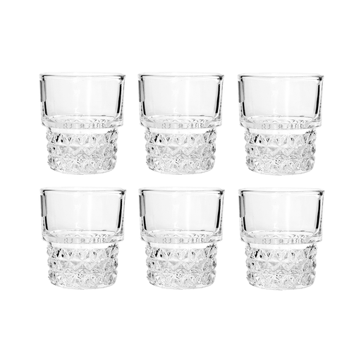City Glass 6 Piece Maiorca Coffee 100 ml - Al Makaan Store