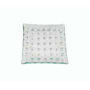 Vague Green Square Bubble Glass Dish 8 x 1 cm - Al Makaan Store
