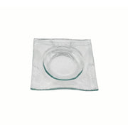 Vague Green Soft Wave Square Glass Dish 9 x 1.4 cm - Al Makaan Store