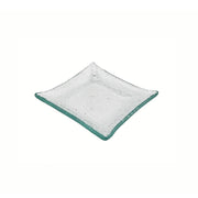 Vague Green Square Plain Deep Glass Dish 10 x 1.7 cm - Al Makaan Store