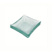 Vague Green Square Plain Deep Glass Dish 10 x 1.7 cm - Al Makaan Store