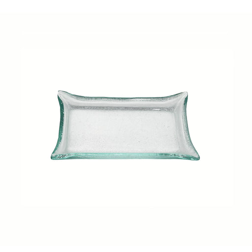 Vague Green Rectangular Glass Dish 12.5 x 7.2 cm - Al Makaan Store