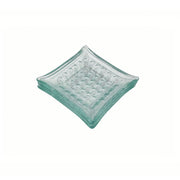 Vague Green Square Dot Glass Dish 9 x 1.7 cm - Al Makaan Store