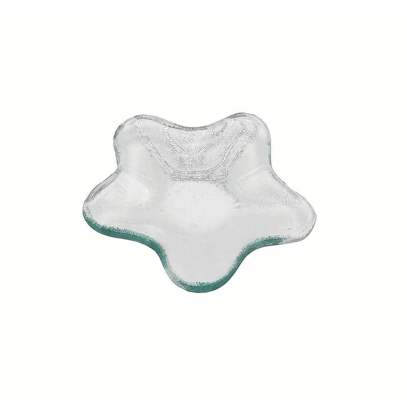 Vague Green Star Glass Dish 9.1 x 1.2 cm - Al Makaan Store