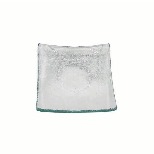 Vague Green Diamond Glass Plate 8.8 x 2 cm - Al Makaan Store