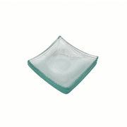 Vague Green Diamond Glass Plate 8.8 x 2 cm - Al Makaan Store
