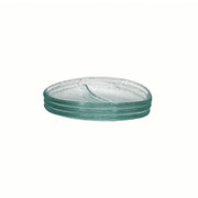Vague Green Triangle Leaf Glass Plate 10 x 7 cm - Al Makaan Store