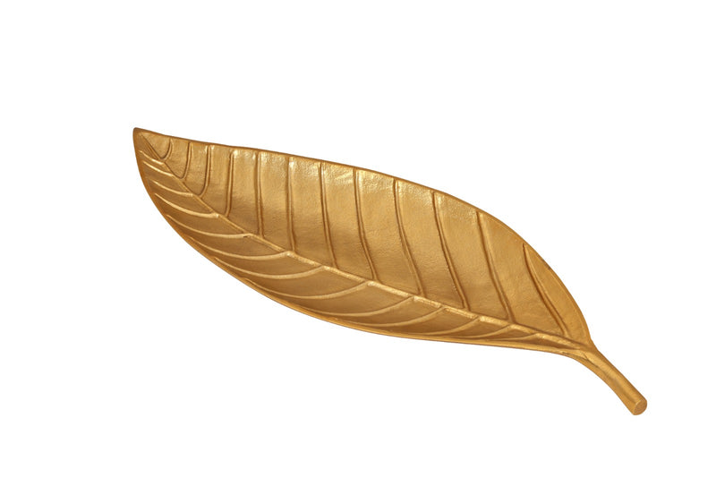 Vague Platter Aluminium With Stainless Steel Gold Finish 63 cm - Al Makaan Store