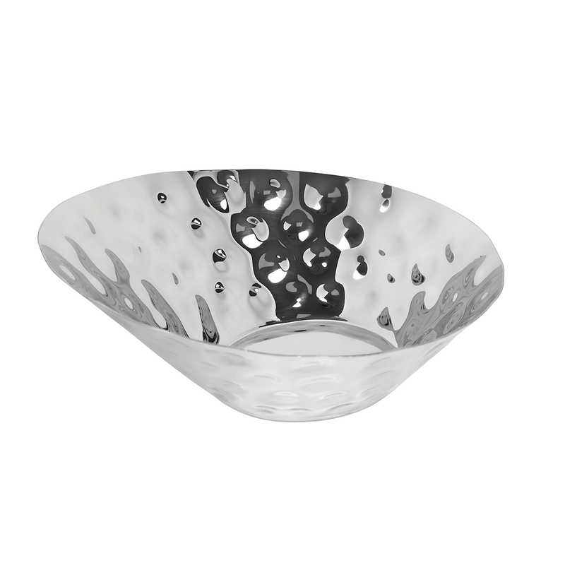 Vague Stainless Steel Curved Bowl - Al Makaan Store