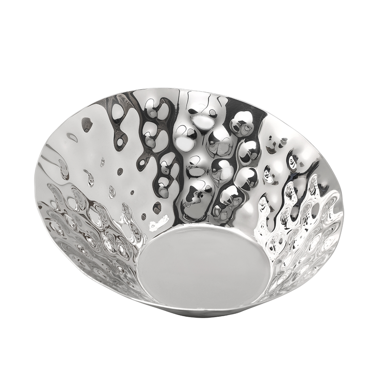 Vague Stainless Steel Curved Bowl - Al Makaan Store
