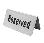 Vague Stainless Steel Reserved Signage - Al Makaan Store