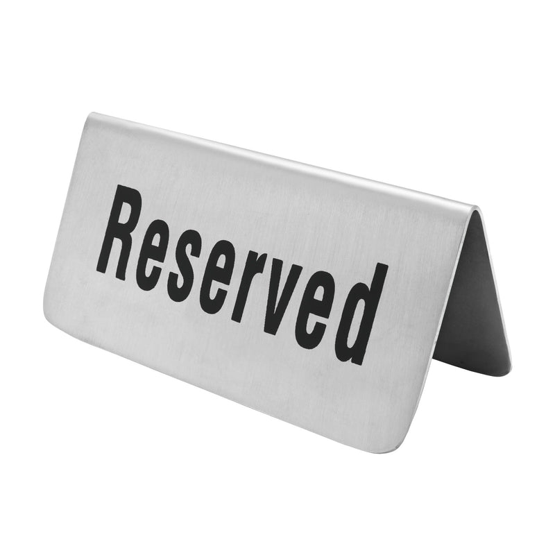 Vague Stainless Steel Reserved Signage - Al Makaan Store