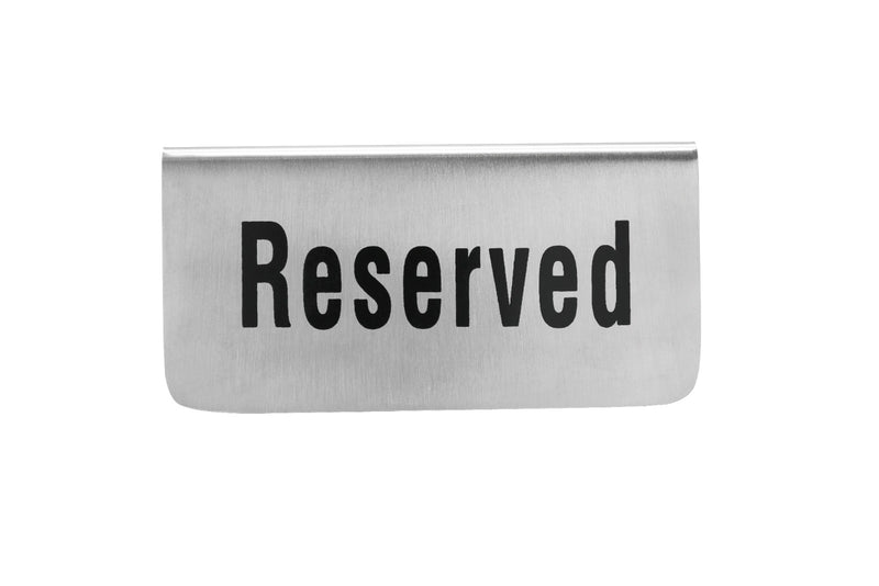 Vague Stainless Steel Reserved Signage - Al Makaan Store