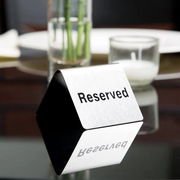 Vague Stainless Steel Reserved Signage - Al Makaan Store