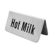 Vague Stainless Steel Hot Milk Signage - Al Makaan Store