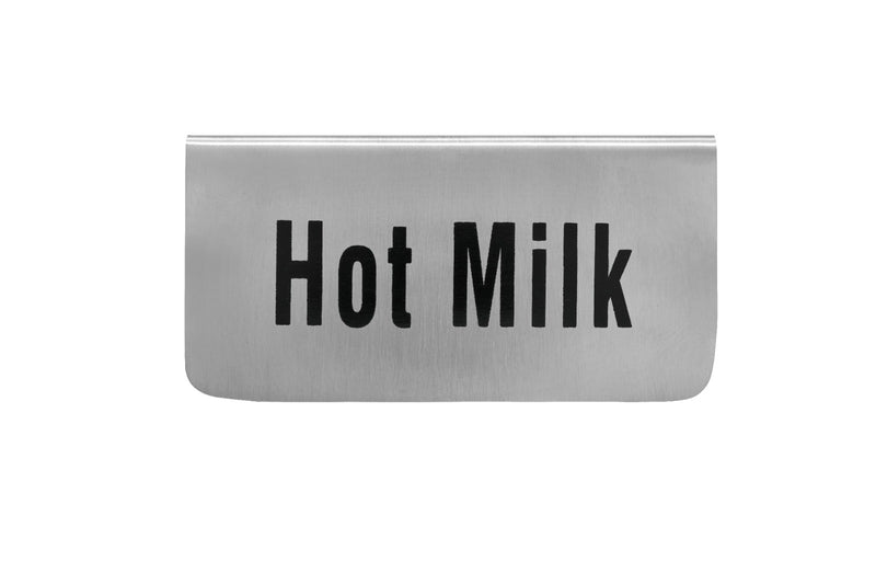 Vague Stainless Steel Hot Milk Signage - Al Makaan Store