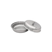 Vague Stainless Steel Entree Dish Round with Lid - Al Makaan Store