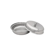 Vague Stainless Steel Entree Dish Round with Lid - Al Makaan Store