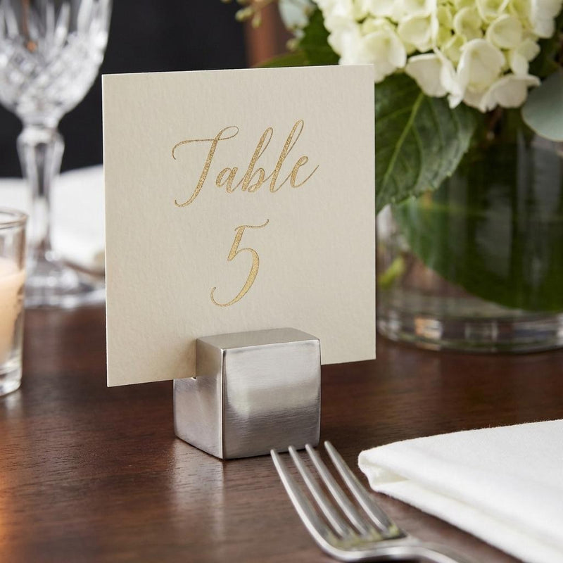 Vague Stainless Steel Card Holder 2.5 x H2.5 cm