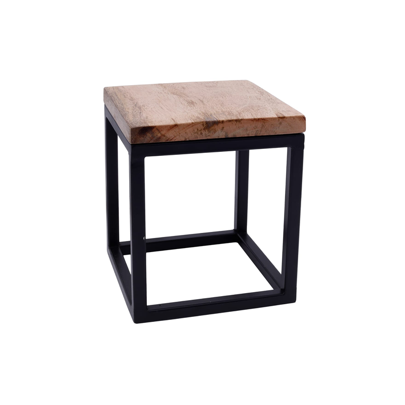 Vague Food Buffet Stand with Wooden Top - Al Makaan Store