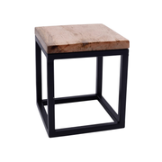 Vague Food Buffet Stand with Wooden Top - Al Makaan Store