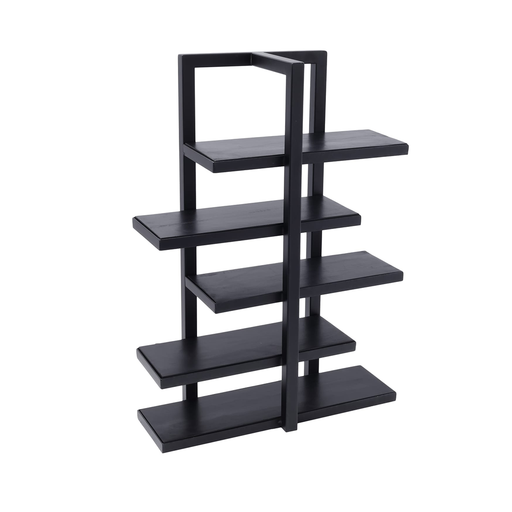 Vague 5 Tier Food Display Stand with Wooden Plates 50 x 15 x H70 cm - Al Makaan Store