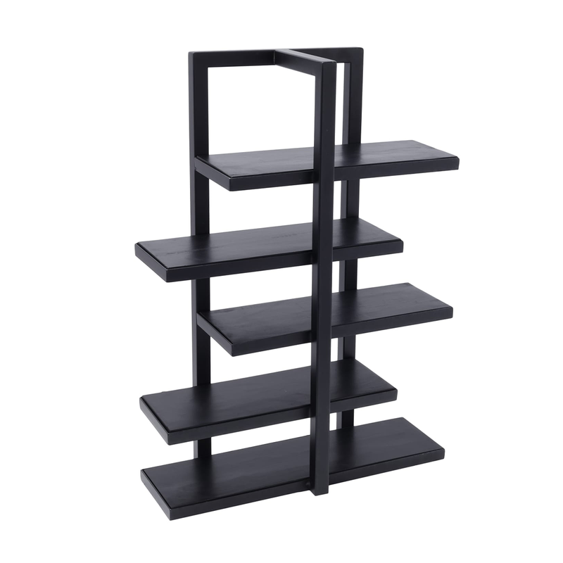 Vague 5 Tier Food Display Stand with Wooden Plates 71 x 33 x H91 cm - Al Makaan Store