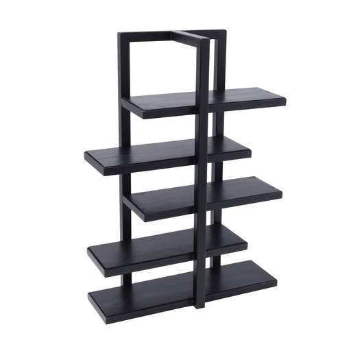 Vague 5 Tier Food Display Stand with Wooden Plates 71 x 33 x H91 cm - Al Makaan Store