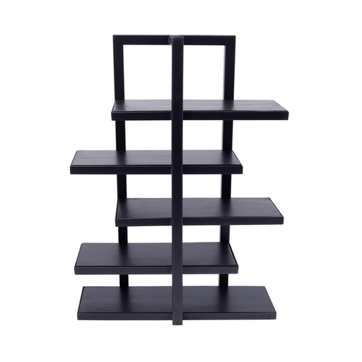 Vague 5 Tier Food Display Stand with Wooden Plates 71 x 33 x H91 cm - Al Makaan Store