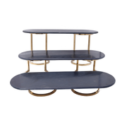 Vague 3 Tier Marble Food Display Stand D22 cm - Al Makaan Store