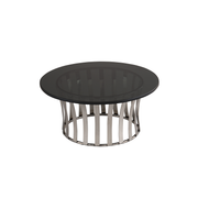 Vague Round Food Display Riser with Black Glass - Al Makaan Store