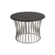 Vague Round Food Display Riser with Black Glass - Al Makaan Store