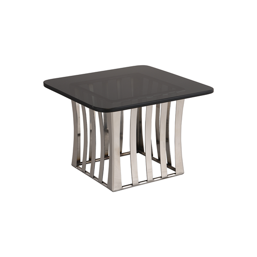 Vague Square Food Display Riser with Black Glass - Al Makaan Store