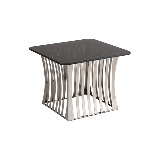 Vague Square Food Display Riser with Black Glass - Al Makaan Store