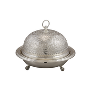 Vague Handcrafted VIP Round Ouzi & Halwa Platter – Gold Small - Al Makaan Store