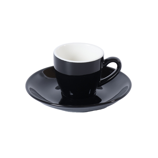 Porceletta Two-Tone Porcelain Espresso Cup & Saucer 80 ml - Al Makaan Store