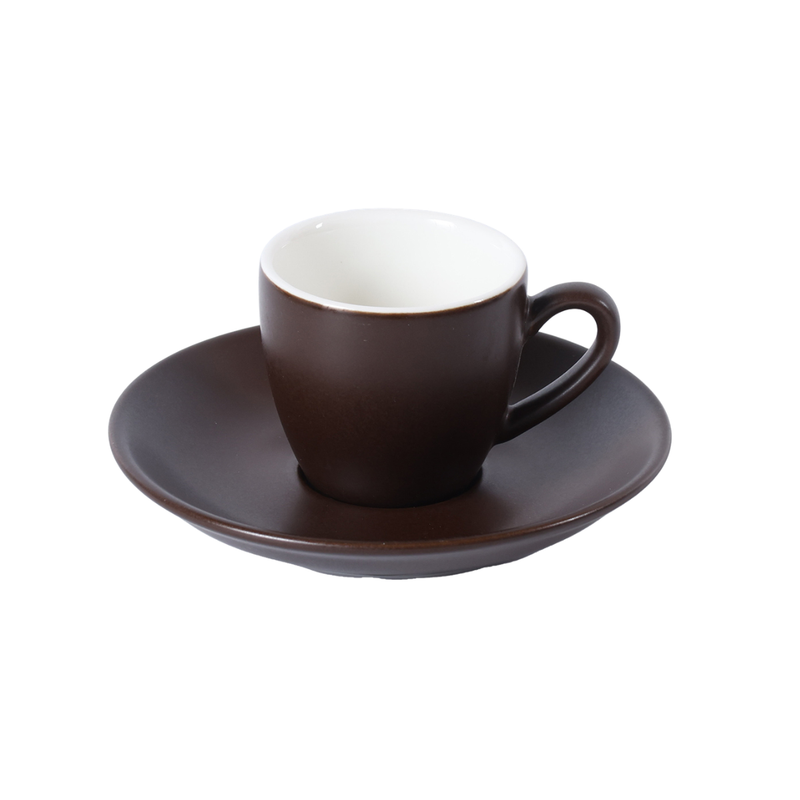 Porceletta Two-Tone Porcelain Espresso Cup & Saucer 80 ml - Al Makaan Store
