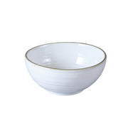 Porceletta Terra Reactive Glaze Porcelain Footed Bowl - Al Makaan Store