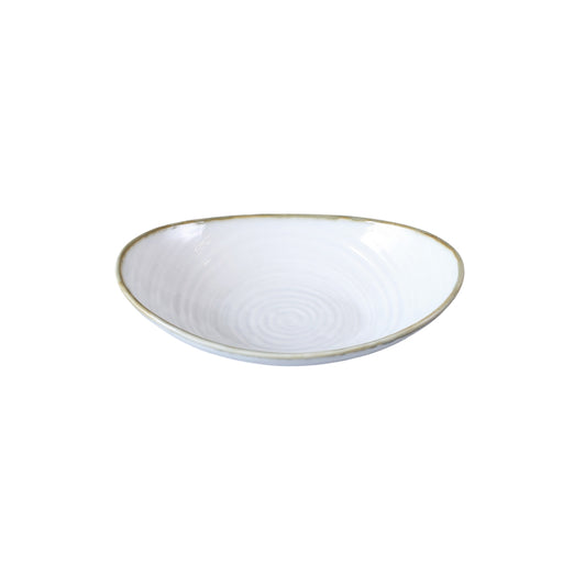Porceletta Terra Reactive Glaze Porcelain Oval Bowl - Al Makaan Store