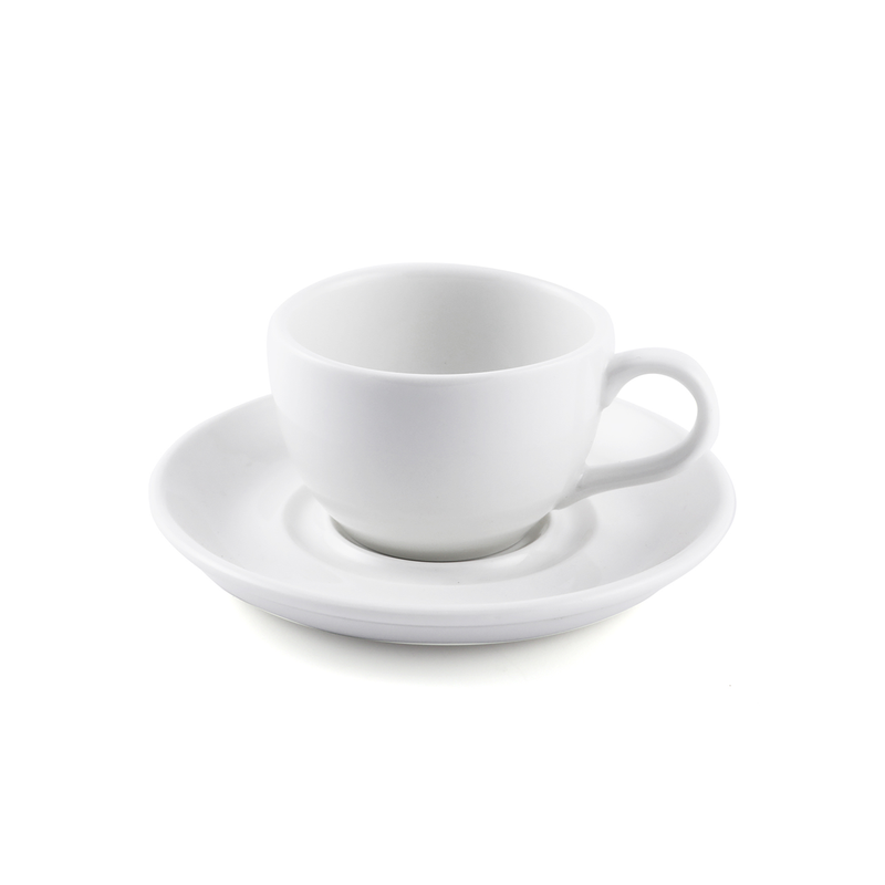 Porceletta Ivory Porcelain Cup & Saucer 80 ml - Al Makaan Store
