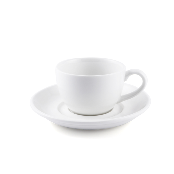Porceletta Ivory Porcelain Cup & Saucer 200 ml - Al Makaan Store
