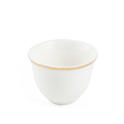Porceletta Ivory Porcelain Cawa Cup Set of 6 - Al Makaan Store
