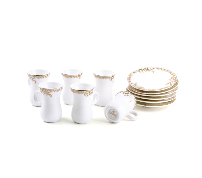 Porceletta Ivory Belly Tea Cup & saucer Set D04