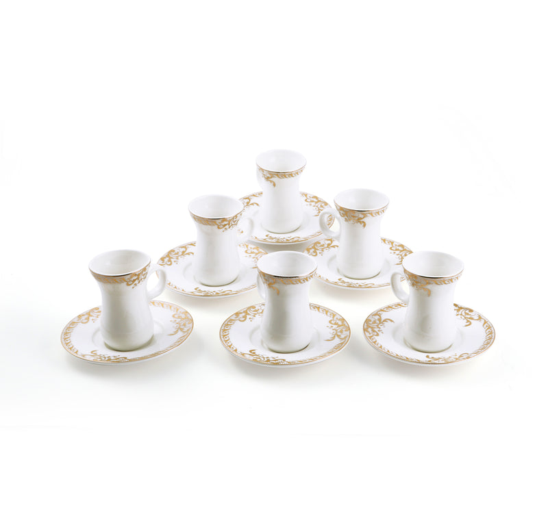 Porceletta Ivory Belly Tea Cup & saucer Set D04