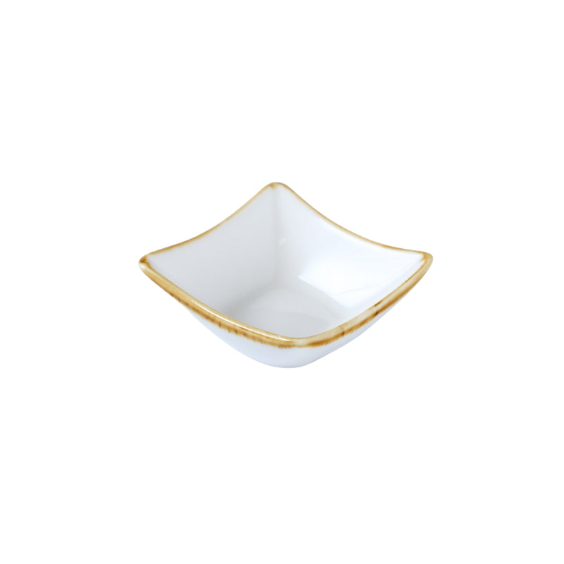 Porceletta Ivory Mocha Dish 3" - Al Makaan Store