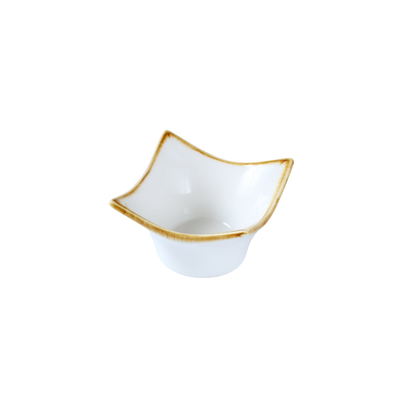 Porceletta Ivory Mocha Miniature Bowl