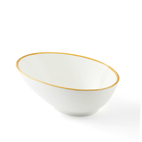 Wholesale Bundle: Porceletta Mocha Porcelain Boat Bowl 18 cm in Bulk (48-Pack) - Al Makaan Store