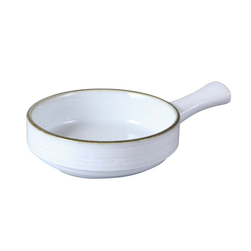 Porceletta Terra Reactive Glaze Porcelain Pan 21.6 cm - Al Makaan Store
